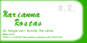 marianna rostas business card