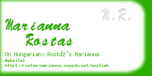 marianna rostas business card